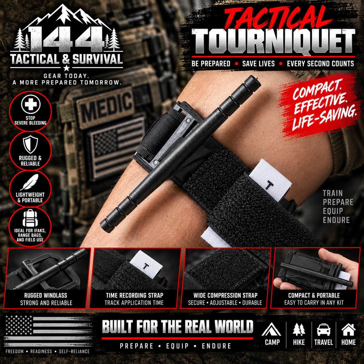 MOLLE Tourniquet & Trauma Shears Kit
