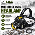 Rechargeable Motion Sensor LED Headlamp with COB Light