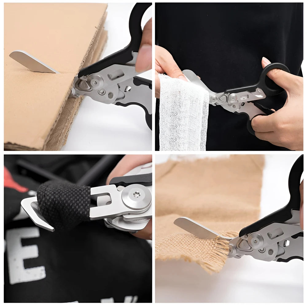 PROTAC™ Trauma Shears, Multifunction Emergency Response Shears with Strap Cutter, Ring Shear, and Glass Breaker. Holster Compatible.