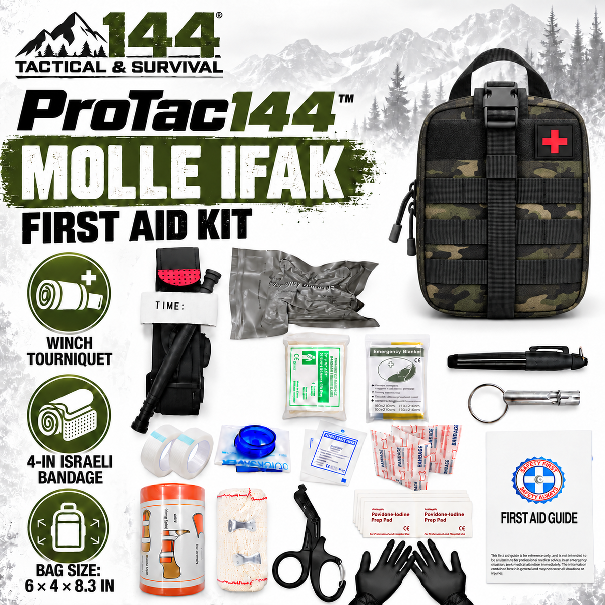 ProTac144 Trauma IFAK Response Kit (Pre-filled)