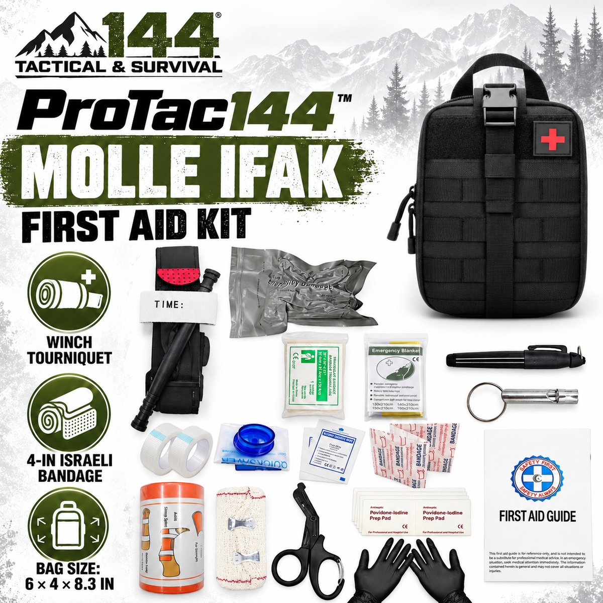 ProTac144 Trauma IFAK Response Kit (Pre-filled)