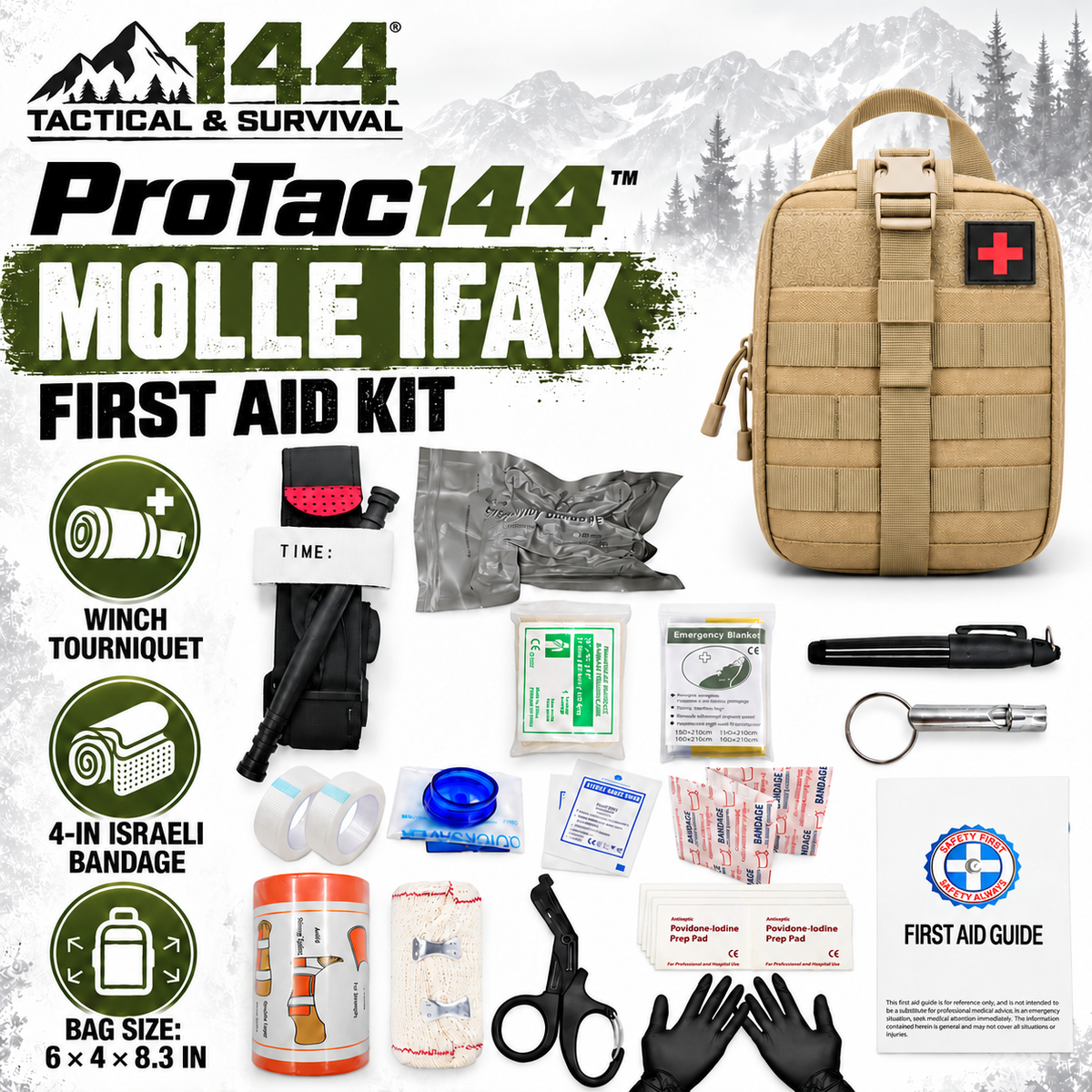 ProTac144 Trauma IFAK Response Kit (Pre-filled)