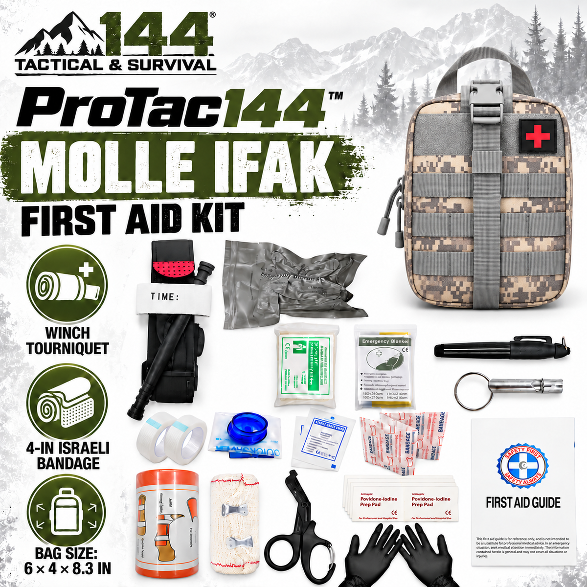 ProTac144 Trauma IFAK Response Kit (Pre-filled)