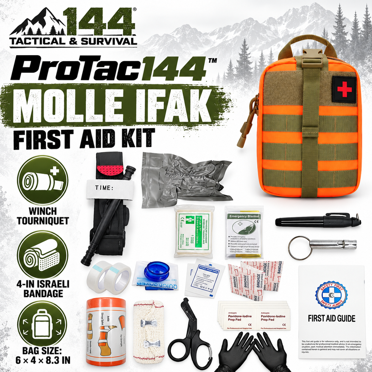 ProTac144 Trauma IFAK Response Kit (Pre-filled)