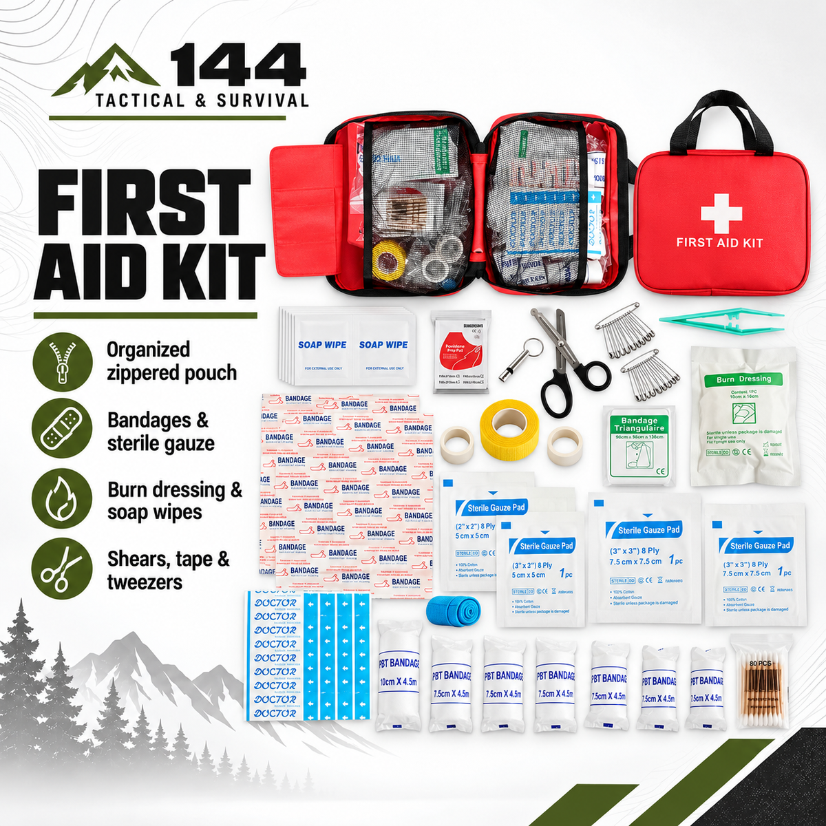 173pcs Basic First Aid Kit