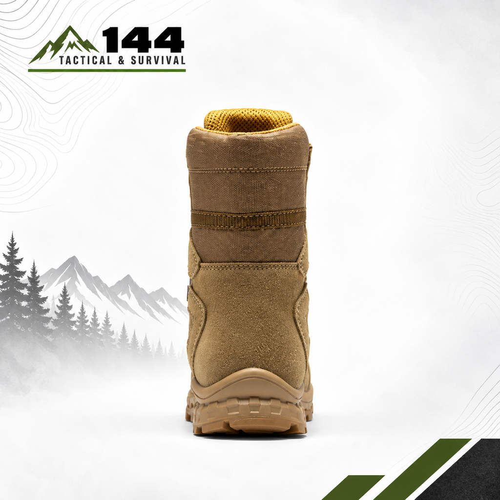 ROCKROOSTER Colmar Coyote 8 inch Suede Leather Waterproof Tactical & Military Boots AB520
