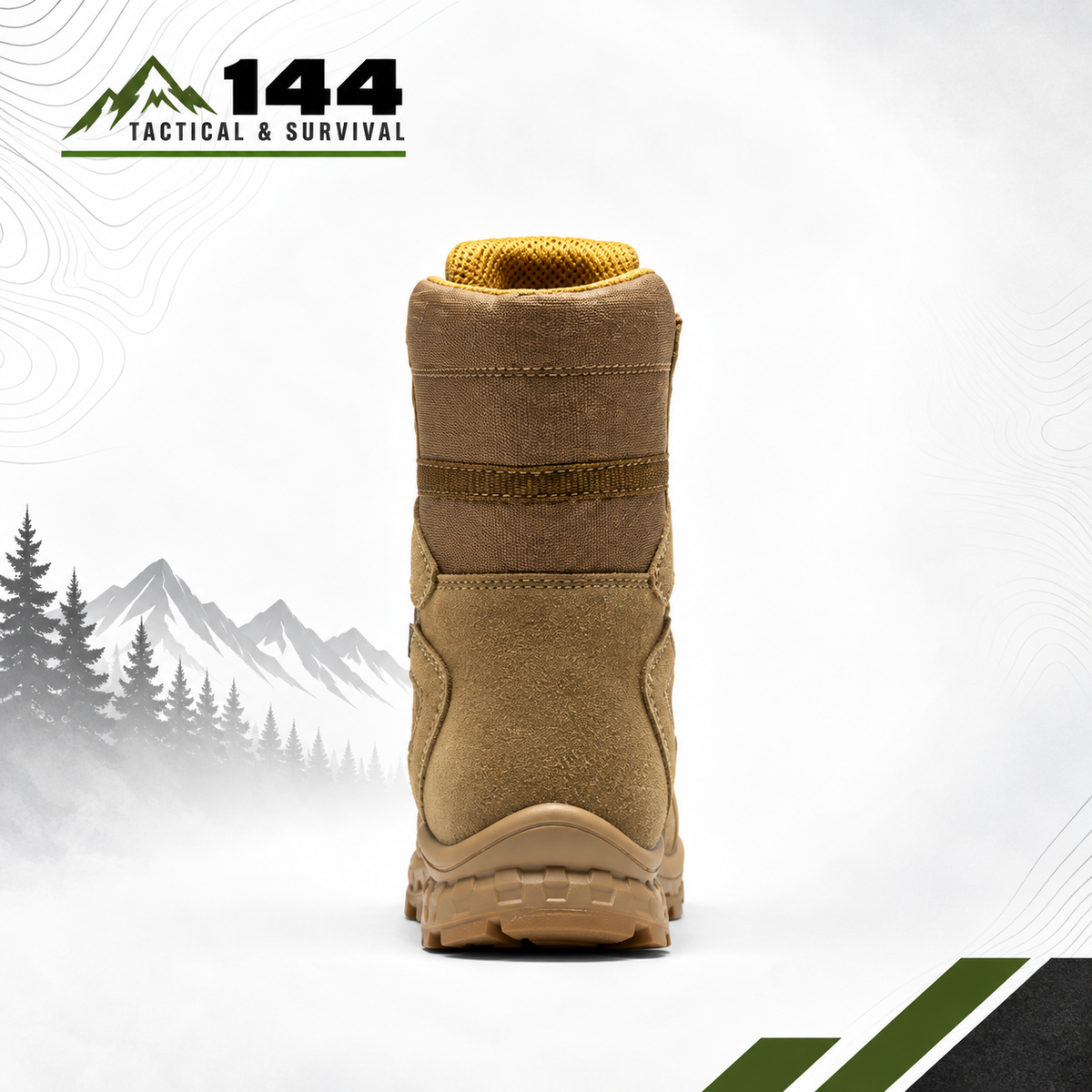 ROCKROOSTER Colmar Coyote 8 inch Suede Leather Waterproof Tactical & Military Boots AB520