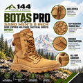 Botas Pro Sand Men's 8 inch Side Zipper Military Tactical Boots BP401
