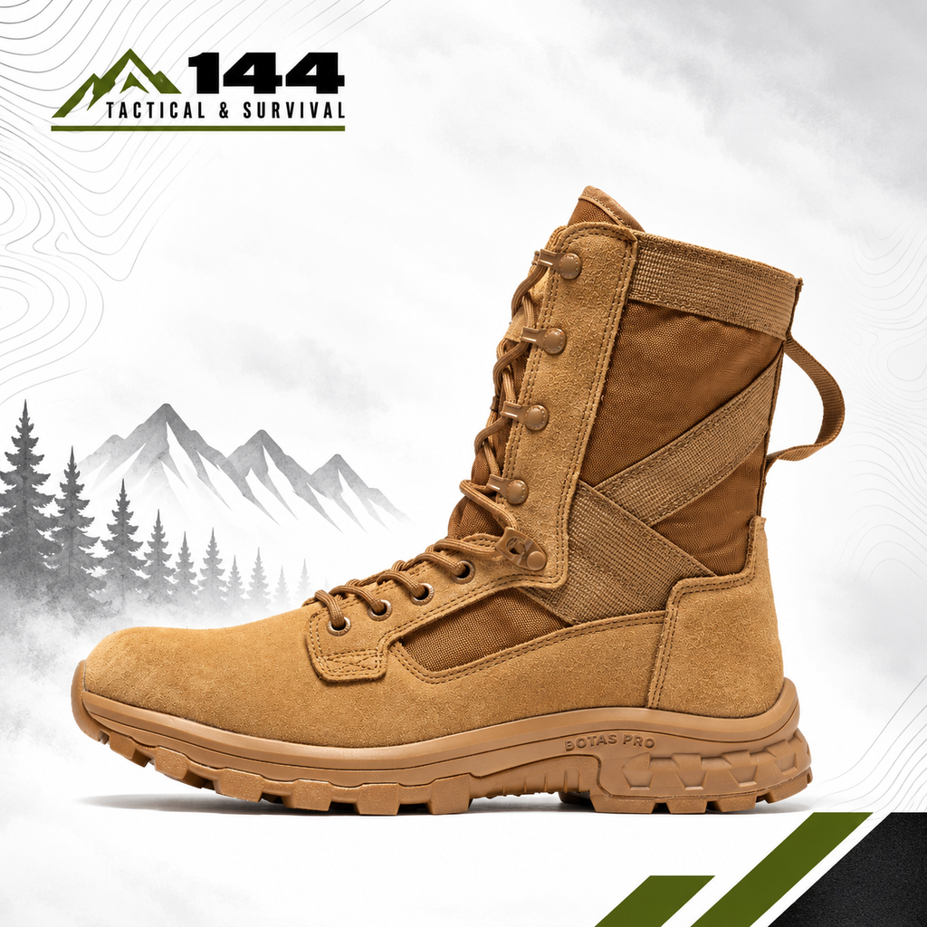 Botas Pro Sand Men's 8 inch Side Zipper Military Tactical Boots BP401