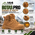 Botas Pro Sand 6 Inch Waterproof Tactical Boots with VIBRAM® Traction Lug Outsole  BP22610