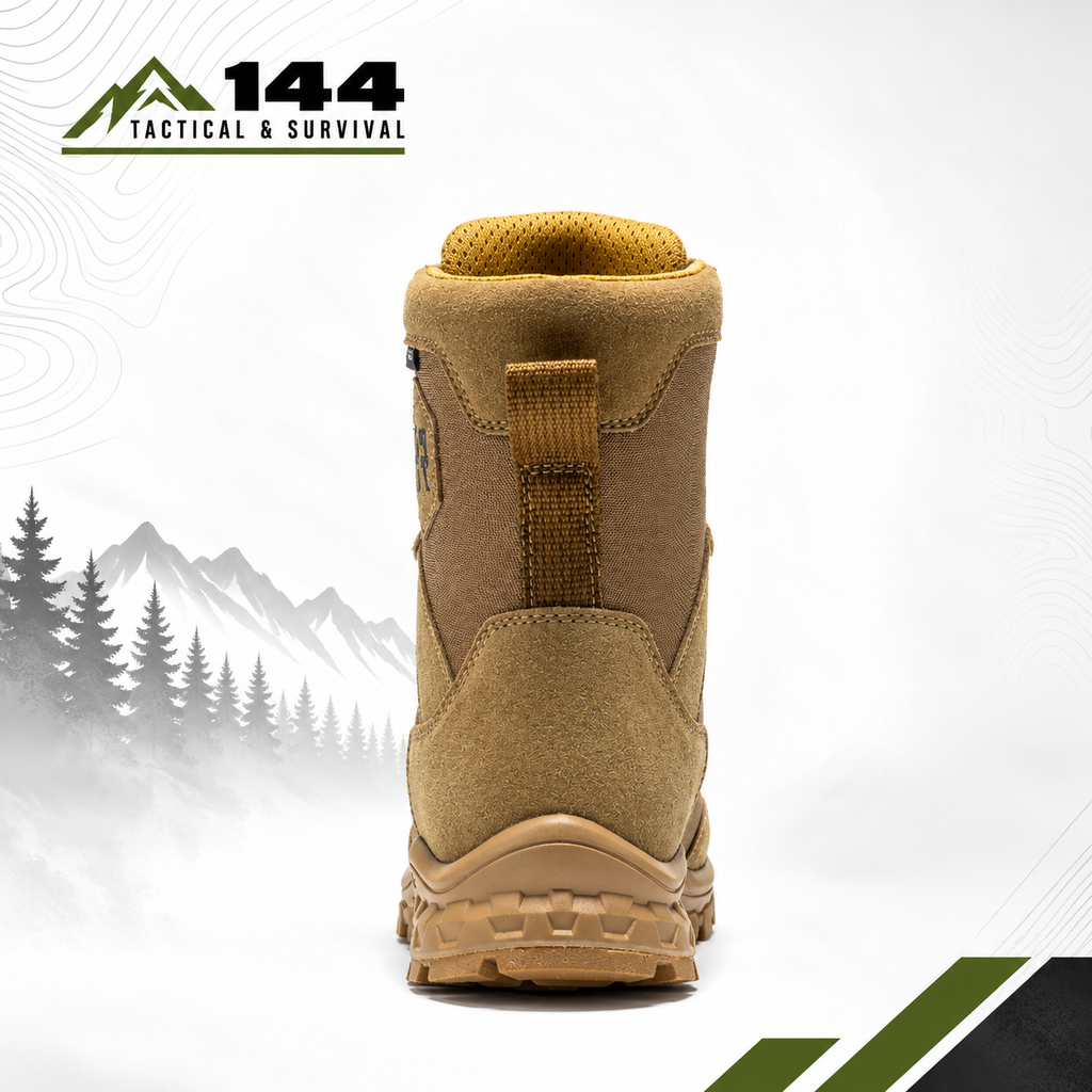 ROCKROOSTER Colmar Coyote 8 inch Suede Leather Waterproof Tactical & Military Boots AB500