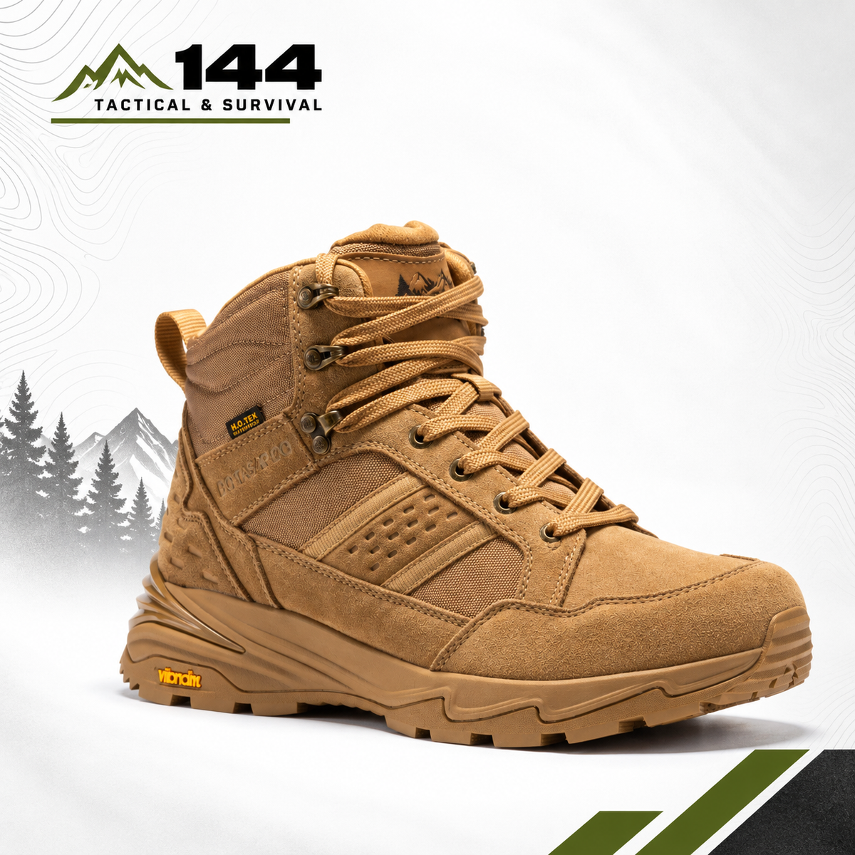 Botas Pro Sand 6 Inch Waterproof Tactical Boots with VIBRAM® Traction Lug Outsole  BP22610