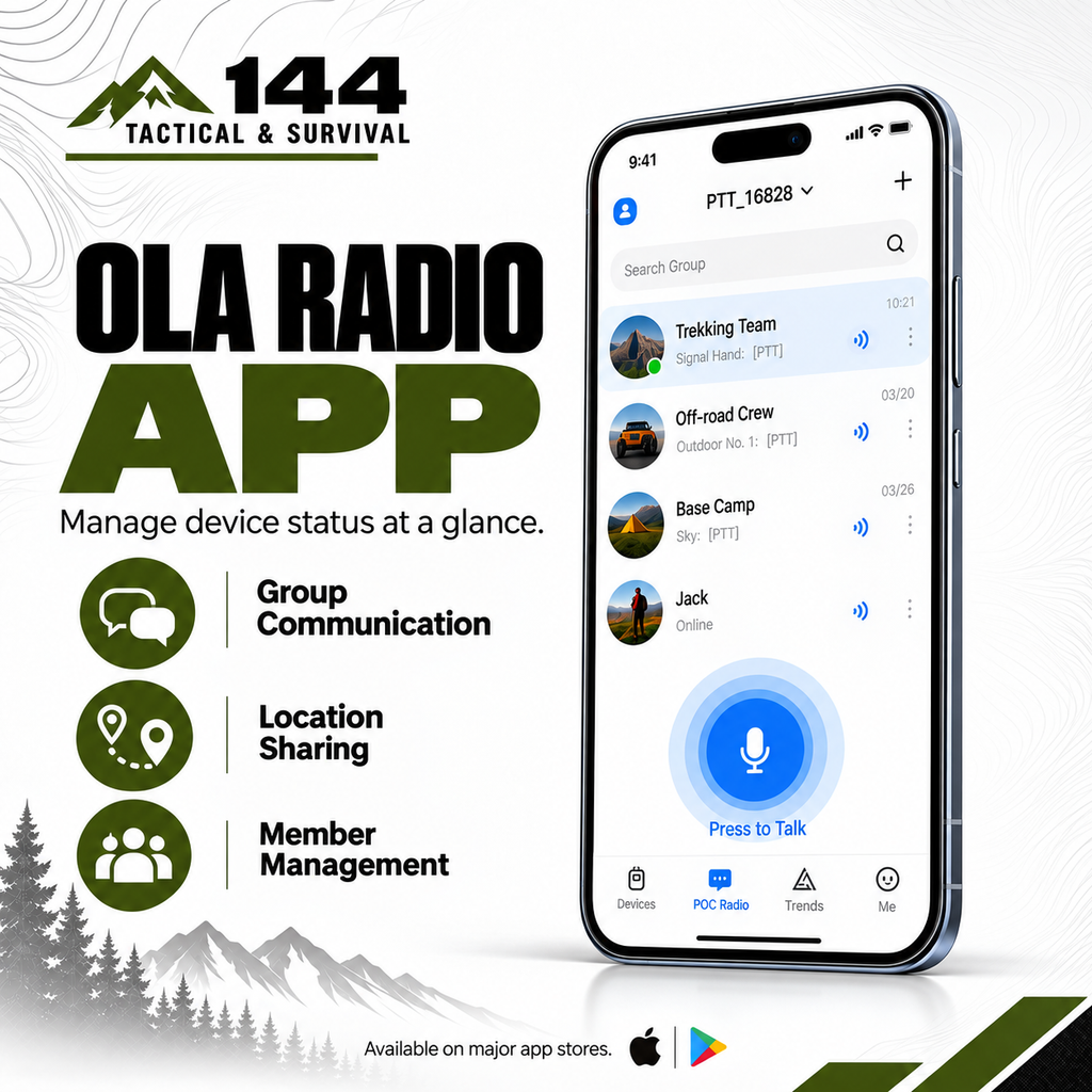 ALERVITES AT1 POC Two Way Radio | Lifetime Free Global Service, Freely Create & Manage Teams, 4G/5G Cellular Network
