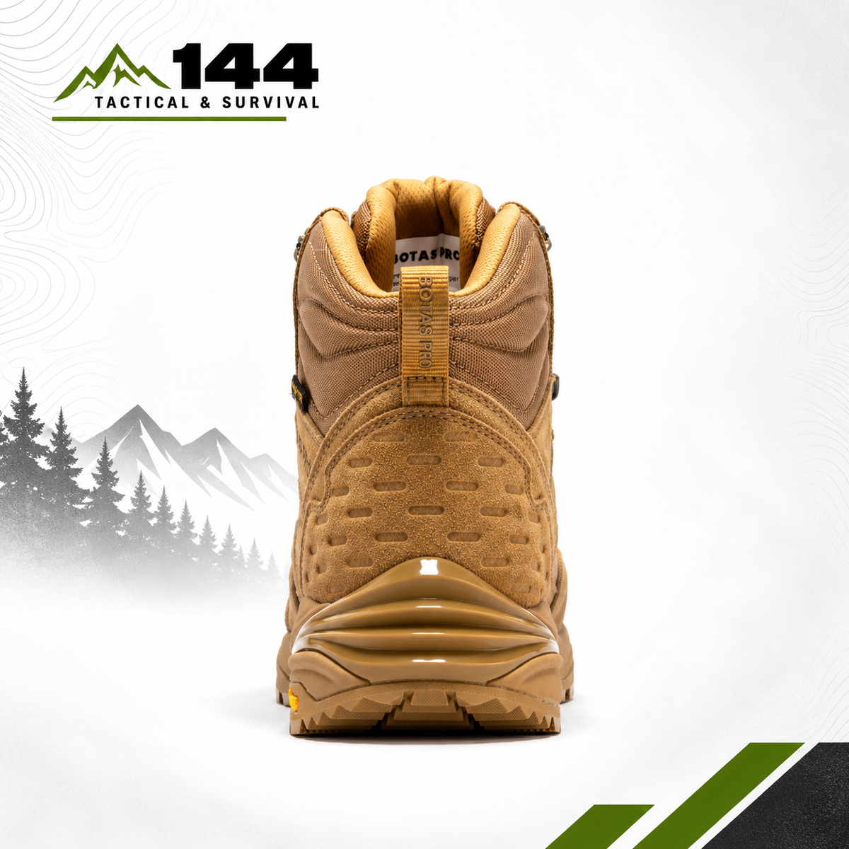 Botas Pro Sand 6 Inch Waterproof Tactical Boots with VIBRAM® Traction Lug Outsole  BP22610