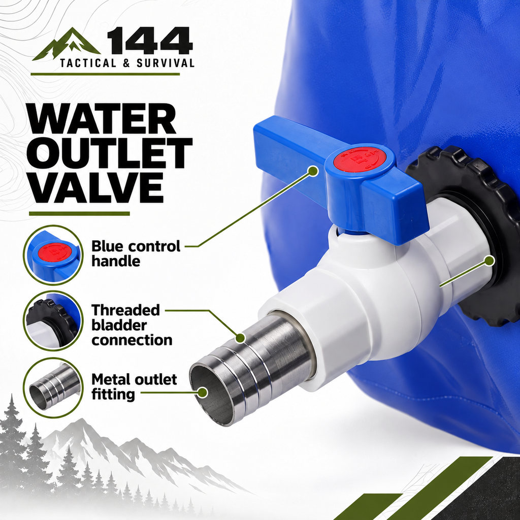 29 Gallon/110L Collapsible PVC Soft Water Storage Bladder.  Camping, Emergency Prep, and Firefighting,