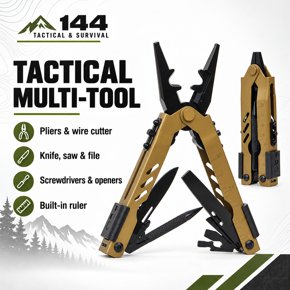 EDC Tactical 12 in 1 Multi-Tool
