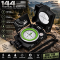 144 Tactical Professional Lensatic Compass with Clinometer