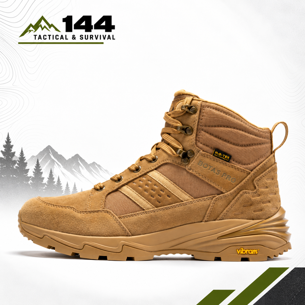 Botas Pro Sand 6 Inch Waterproof Tactical Boots with VIBRAM® Traction Lug Outsole  BP22610