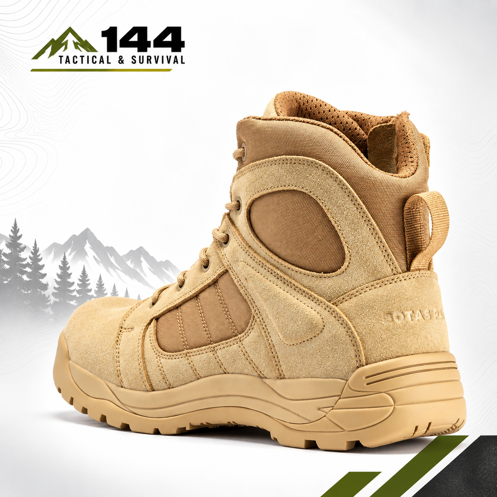 Botas Pro Sand Men's 6 inch Side Zipper Rubber Sole Tactical Boots BMP110